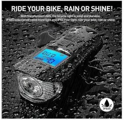 Unbranded Bike Set Usb Recharable Ycle Back Ycle Oter Meter 4 Modes() -Bikes Shop 786159629 max