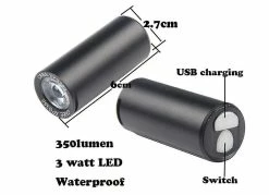 Unbranded Recharable Bike 350 Lumens, Mini Ycle Cycling S Flash For Safety(red) -Bikes Shop 788712330 max