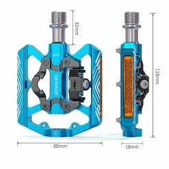 Unbranded Bicycle Pedals Ultralight Anti- Cnc Road Bike Pedal Cycling 3 Sealed Bearing Bike Pedals Spd Pedal -Bikes Shop 790843603 max