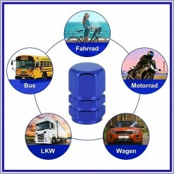 Breey Tyre Valve Dust Caps Aluminum Alloy Dust Caps Car Metal Car Dust Caps Universal Tyre Valve Caps Car Caps For Car Tyres For Bike Motorcycle Cars Blue 1 -Bikes Shop 791810261 max