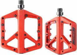Unbranded Mtb Bike Flat Pedals 9/16" Nylon Sealed Bearing For Bmx Road Bike Fixie