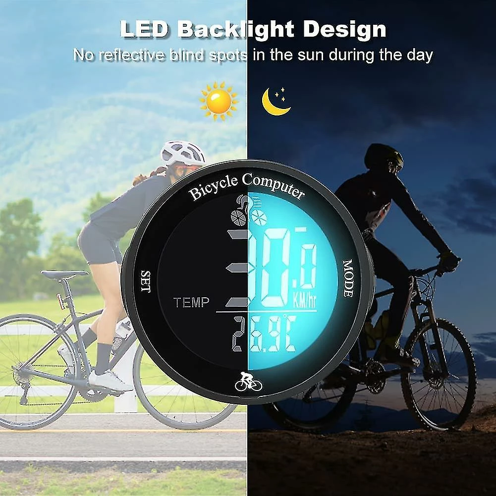 Unbranded Wireless Bike Computer, Multifunction Bike Speedometer Lcd Backlight, Universal Waterproof Bike Speedometer, Bike Tracker, Odometer, Mtb Road Bike Acc 2 Unbranded Wireless Bike Computer, Multifunction Bike Speedometer Lcd Backlight, Universal Waterproof Bike Speedometer, Bike Tracker, Odometer, Mtb Road Bike Acc - Image 2