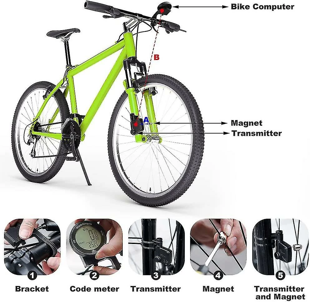 Unbranded Wireless Bike Computer, Multifunction Bike Speedometer Lcd Backlight, Universal Waterproof Bike Speedometer, Bike Tracker, Odometer, Mtb Road Bike Acc 5 Unbranded Wireless Bike Computer, Multifunction Bike Speedometer Lcd Backlight, Universal Waterproof Bike Speedometer, Bike Tracker, Odometer, Mtb Road Bike Acc - Image 5