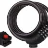 Unbranded Bike Cable Lock Bike Security Cable 5 Digit Electric Bike Padlock Combination Code Bike Lock Motorcycle Chain Lock, Diameter 12mm