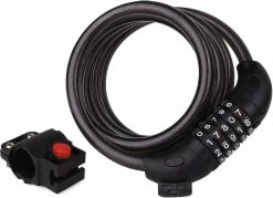 Unbranded Bike Cable Lock Bike Security Cable 5 Digit Electric Bike Padlock Combination Code Bike Lock Motorcycle Chain Lock, Diameter 12mm