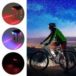 Unbranded Bike Taillight Cycling Red Lights Waterproof Bike Warning Light With 2 Bicycle Rear Light Blue -Bikes Shop 809287604 max