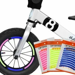 Alisili Two Styles Bike Reflective Stickers Wheel Decals Reflective Tape Safety Strips Bicycle Wheel Stickers For Children Balance -Bikes Shop 811241669 max
