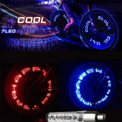 Alisili Bike Light Led Mountain Bicycle Light Tire Gas Nozzle Valve Core Glow Stick Cycling Lamp Tyre Caps Wheel Spokes Flash Light