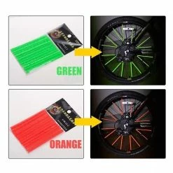 Alisili 12pc Bicycle Wheel Rim Spoke Clip Night Safety Warning Light Bicycle Reflective Reflector Strip Mtb Bike Cycling Accessories -Bikes Shop 811242404 max