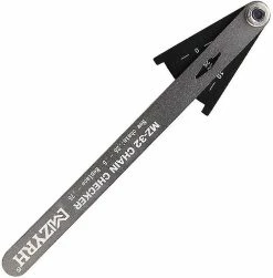 Unbranded Portable Bike Chain Checker Wear Indicator Gauge Cycling Chain Repair Tool Bicycle Accessory, Silver Grey