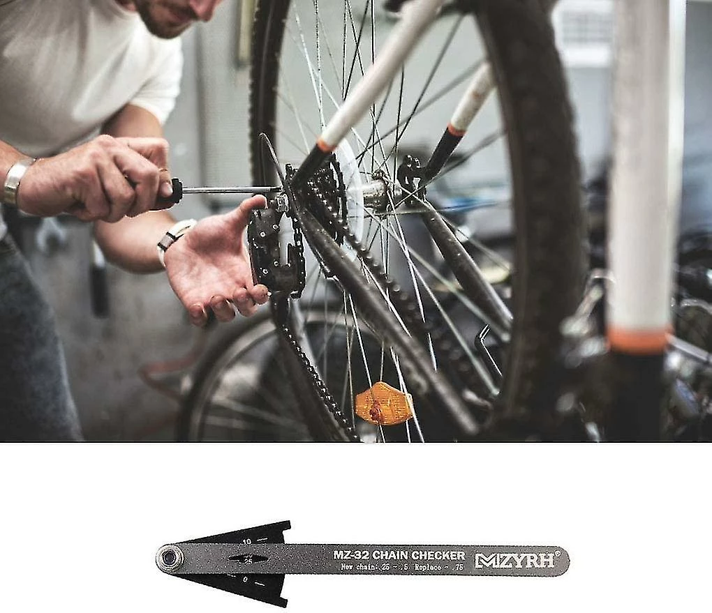 Unbranded Portable Bike Chain Checker Wear Indicator Gauge Cycling Chain Repair Tool Bicycle Accessory, Silver Grey 3 Unbranded Portable Bike Chain Checker Wear Indicator Gauge Cycling Chain Repair Tool Bicycle Accessory, Silver Grey - Image 3