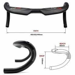 Unbranded Ec90 Full Carbon Fiber Bicycle Handlebar Road Bike Handlebar Handlebar Play Ud Matte Handlebar -Bikes Shop 812935870 max