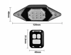 Unbranded Bike Led, Ycle Indicators With Wireless Remote Usb Recharable, Bike Turn Signals S For Safty D -Bikes Shop 818615074 max