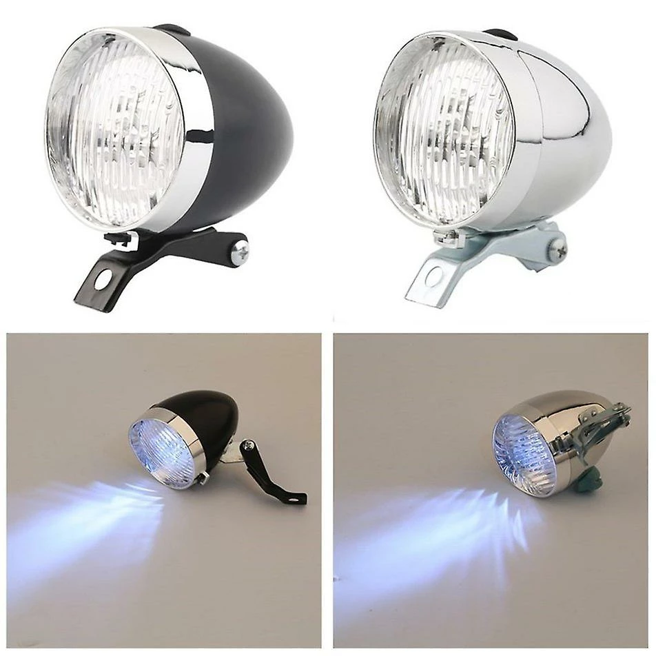 Xbedy 3 Led Vintage Ultra Bright Flashlight Light Lamp Bicycle Headlight Bike Front Light Safe Night Cycling Bike Accessory 5 Xbedy 3 Led Vintage Ultra Bright Flashlight Light Lamp Bicycle Headlight Bike Front Light Safe Night Cycling Bike Accessory - Image 5