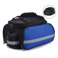 Unbranded Bike Rack Cycling Double Pouch Waterproof Bike Rear Rack With Reflective Strip