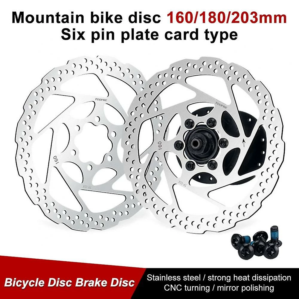 Unbranded Toopre 160mm/203mm Bike Brake Rotor Centerline Stainless Steel Rotor Disc Brakefor 3 Unbranded Toopre 160mm/203mm Bike Brake Rotor Centerline Stainless Steel Rotor Disc Brakefor - Image 3