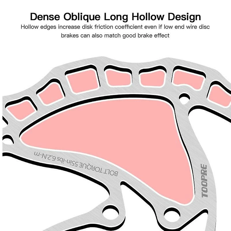 Unbranded Toopre 160mm/203mm Bike Brake Rotor Centerline Stainless Steel Rotor Disc Brakefor 5 Unbranded Toopre 160mm/203mm Bike Brake Rotor Centerline Stainless Steel Rotor Disc Brakefor - Image 5