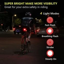 Fast Delivery Smart Bike Tail Light Ultra Bright Back Brake Light Usb Rechargeable Led Taillight Waterproof Road Cycling Lights 8 Fast Delivery Smart Bike Tail Light Ultra Bright Back Brake Light Usb Rechargeable Led Taillight Waterproof Road Cycling Lights -Bikes Shop 842630921 max