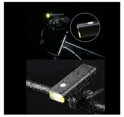 CRYSTAL Usb Rechargeable Bike Light Set, 400 Lumens Bicycle Headlight, 2400 Mah Batteryipx65 Water Proof Front Cycle Lights For Cycling, Mountain Bike.(black) -Bikes Shop 846403386 max