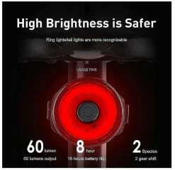 CRYSTAL 8-15 Hours Bicycle Light Usb Charge Led Bike Light Flash Tail Rear Bicycle Lights For Mountain Bike Seatpost Cycling Equipment Repair Parts Bicycle To -Bikes Shop 846404126 max
