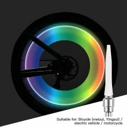 Hcankcan Led Bike Valve Light Colorful Rocket Type Wheel Tyre Valve Cap Light Bike Tire Lamp -Bikes Shop 846433143 max