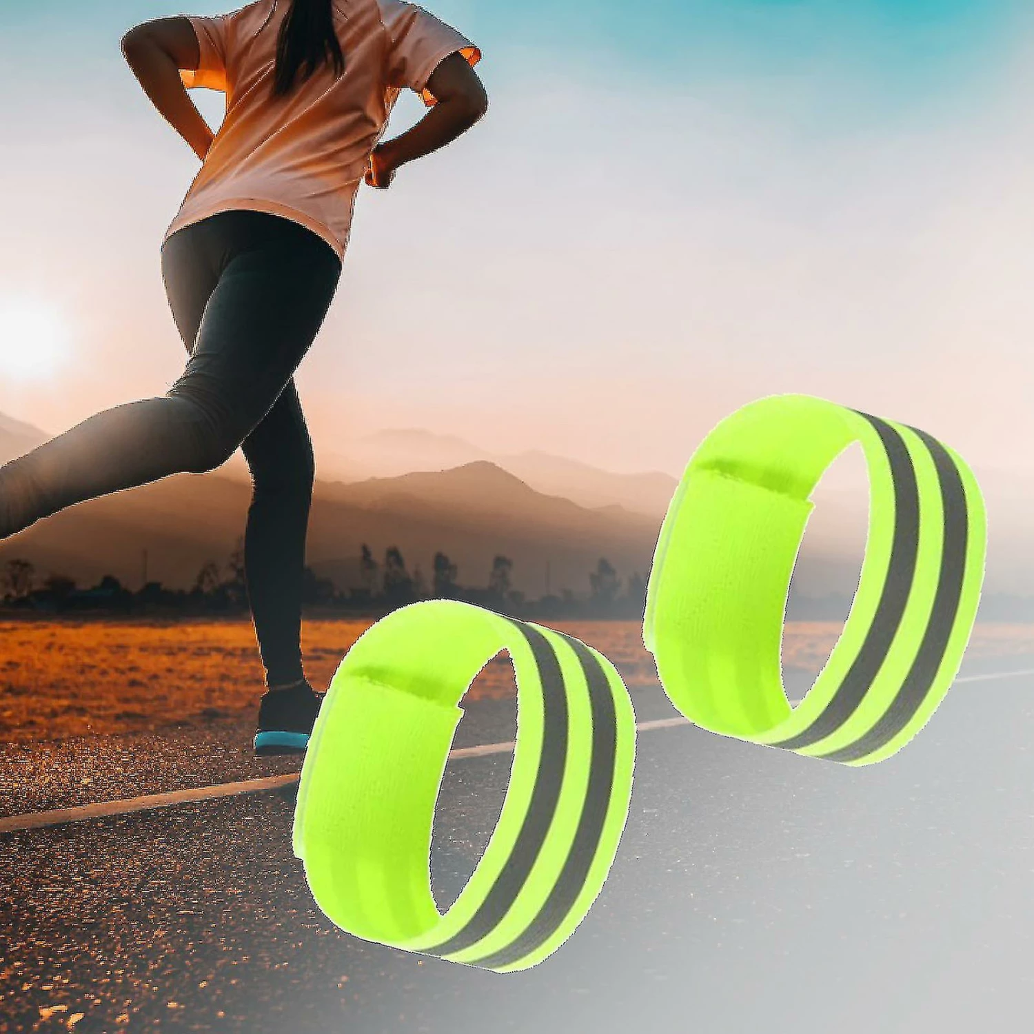 Unbranded Self-adhesive Reflective Bands Magic Stickers Fastener Tapes Safety Leg Straps Strips For Bike Bicycle(2 Pieces, Orange) 3 Unbranded Self-adhesive Reflective Bands Magic Stickers Fastener Tapes Safety Leg Straps Strips For Bike Bicycle(2 Pieces, Orange) - Image 3