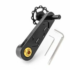 Unbranded Chain Tensioner Single Speed Hub Gear Fixie Hanger Adjustable Chain Guide For Mtb Road Bike Cycling(1pcs, Black)