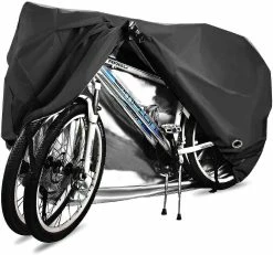 Unbranded Bike Cover For 2 Bikes 210d Ripstop Material Windproof Anti Uv1pcs