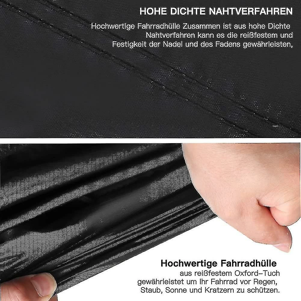 Unbranded Bike Cover For 2 Bikes 210d Ripstop Material Windproof Anti Uv1pcs 5 Unbranded Bike Cover For 2 Bikes 210d Ripstop Material Windproof Anti Uv1pcs - Image 5