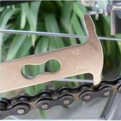 Unbranded Bike Chain Wear Indicator Tool Bicycle Chain Checker Wear Indicator Tool For Road And Mountain Bike Universal(silvery)(1pcs) -Bikes Shop 846733539 max