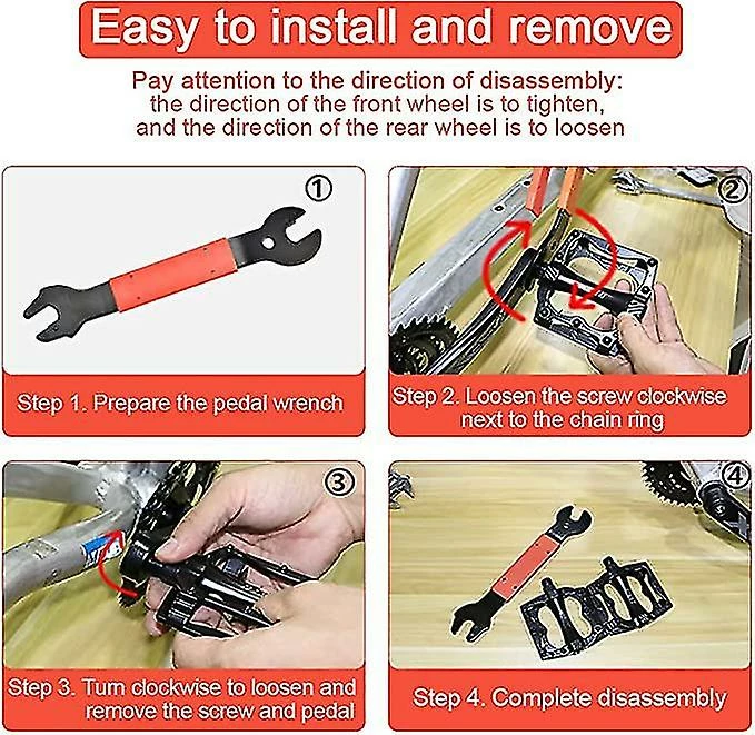 Unbranded Bike Pedal Spanner 15/16/ 17mm Double Sided Bicycle Spanner Professional Bike Pedal Wrench Practical Repair Removal Tool Maintenance Tool For Biking C 4 Unbranded Bike Pedal Spanner 15/16/ 17mm Double Sided Bicycle Spanner Professional Bike Pedal Wrench Practical Repair Removal Tool Maintenance Tool For Biking C - Image 4