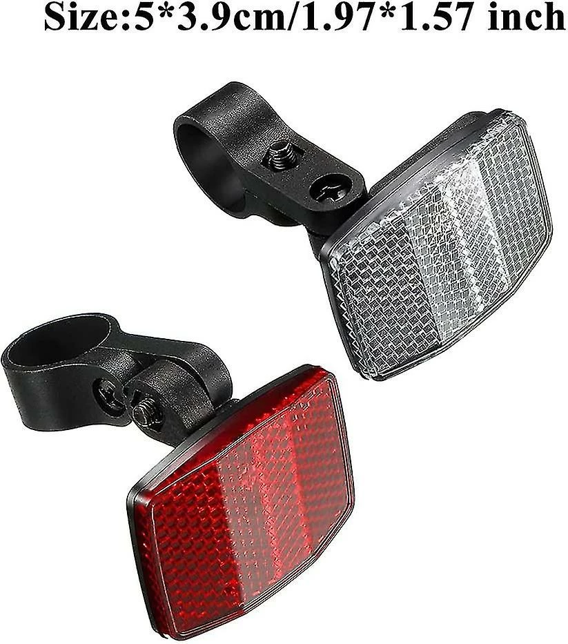 Unbranded Bike Reflectors Bicycle Front Rear Safe Warning Light Reflector Cycling Accessories For Handlebar Saddle 10pcs Bike Warning Reflectorwhitered)(10pcs) 2 Unbranded Bike Reflectors Bicycle Front Rear Safe Warning Light Reflector Cycling Accessories For Handlebar Saddle 10pcs Bike Warning Reflectorwhitered)(10pcs) - Image 2
