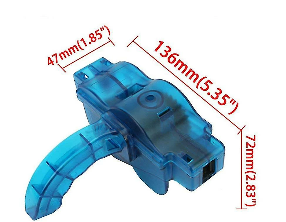 Unbranded Bike Chain Gear Cleaning Tool Scrubber With Rotating Brushes Cleaner Set Bicycle Maintenance(1pcs, Blue) 2 Unbranded Bike Chain Gear Cleaning Tool Scrubber With Rotating Brushes Cleaner Set Bicycle Maintenance(1pcs, Blue) - Image 2