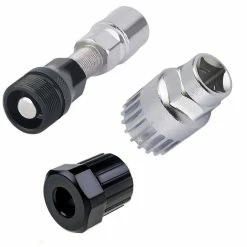 Unbranded Bicycle Bike Mtb Repair Tool Crank Extractor Chain Breaker Cassette Remover (black+silver)(4pcs)