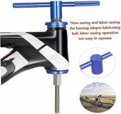 Unbranded Mountain Bike Headset Tools Bicycle Bearing Press Kit Bike Bracket Install Removal Toolalignment Gauge Bicycle Repair Toolsblue1pcs) -Bikes Shop 846744792 max