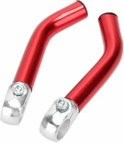 Unbranded Bicycle Rest Handlebar Extender 15cm Aluminum Alloy Bike Handlebar Lightweight Mountain Universal Cycling Parts (red)(2pcs)