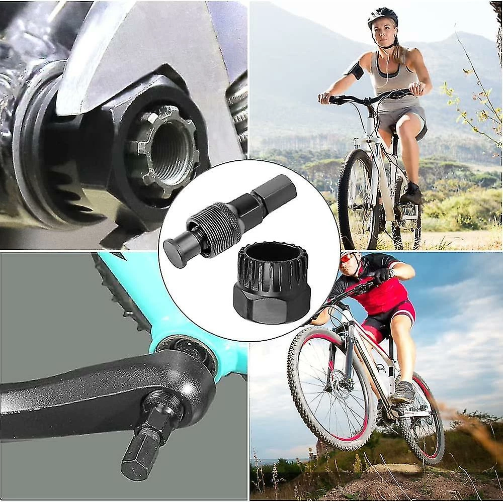 Unbranded Crank Puller Bike Crank Removal Tool Set Black Bottom Bracket Tool Smooth Operation For Mountain And Road Bike(black)(2pcs) 4 Unbranded Crank Puller Bike Crank Removal Tool Set Black Bottom Bracket Tool Smooth Operation For Mountain And Road Bike(black)(2pcs) - Image 4